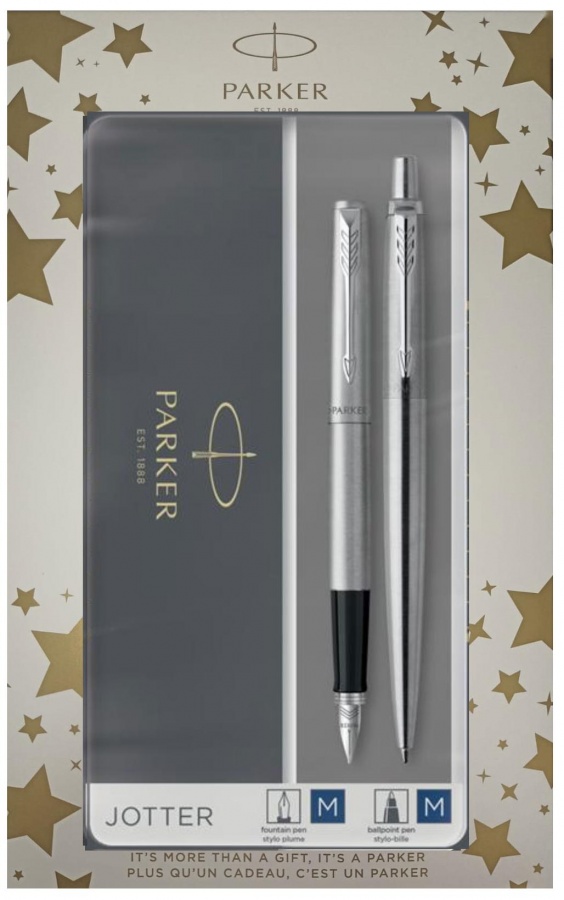 :  +   Parker Jotter Core FK61, Stainless Steel CT ( M) 