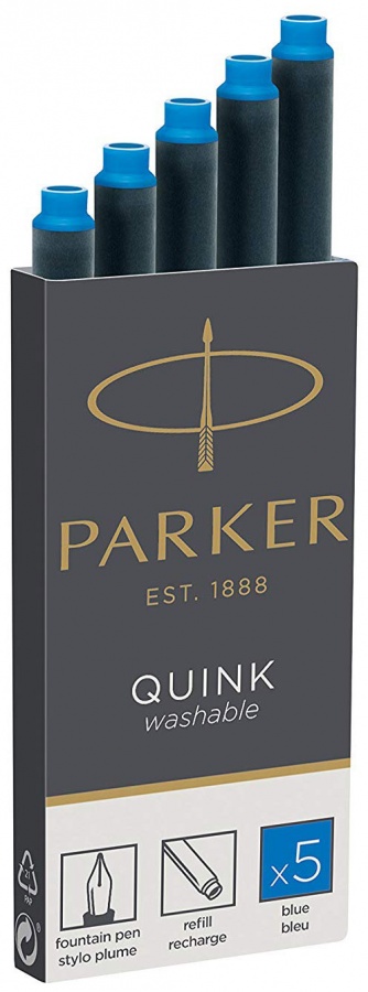       ( Washable Blue)    Parker, Cartridge Quink Z11 Parker, 