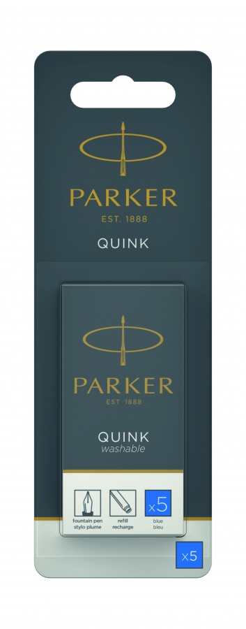       ( Washable Blue)    Parker, Cartridge Quink Z11 Parker, 