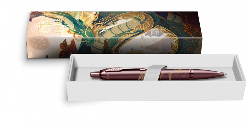      Parker IM Monochrome K328 Dragon Special Edition, Burgundy PVD