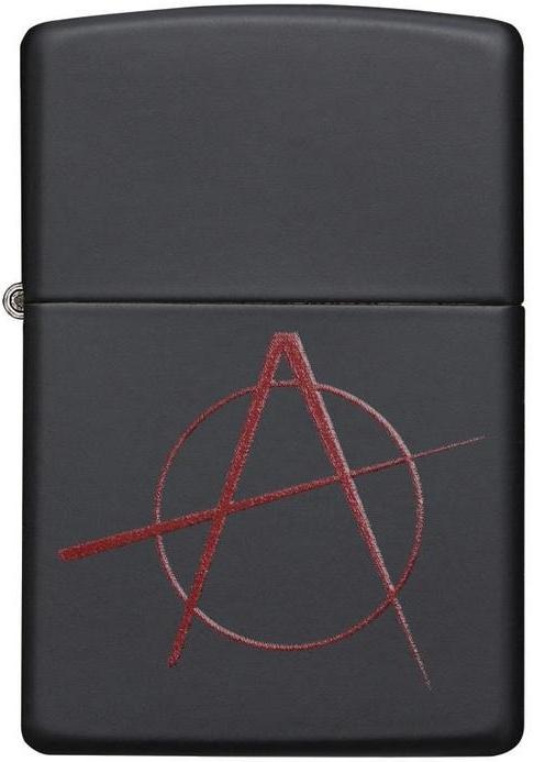   Zippo Anarchy Classic   Black Matte