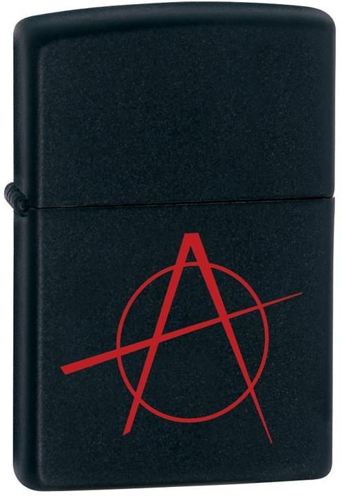   Zippo Anarchy Classic   Black Matte