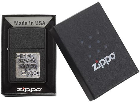   Zippo Classic   Black Crackle